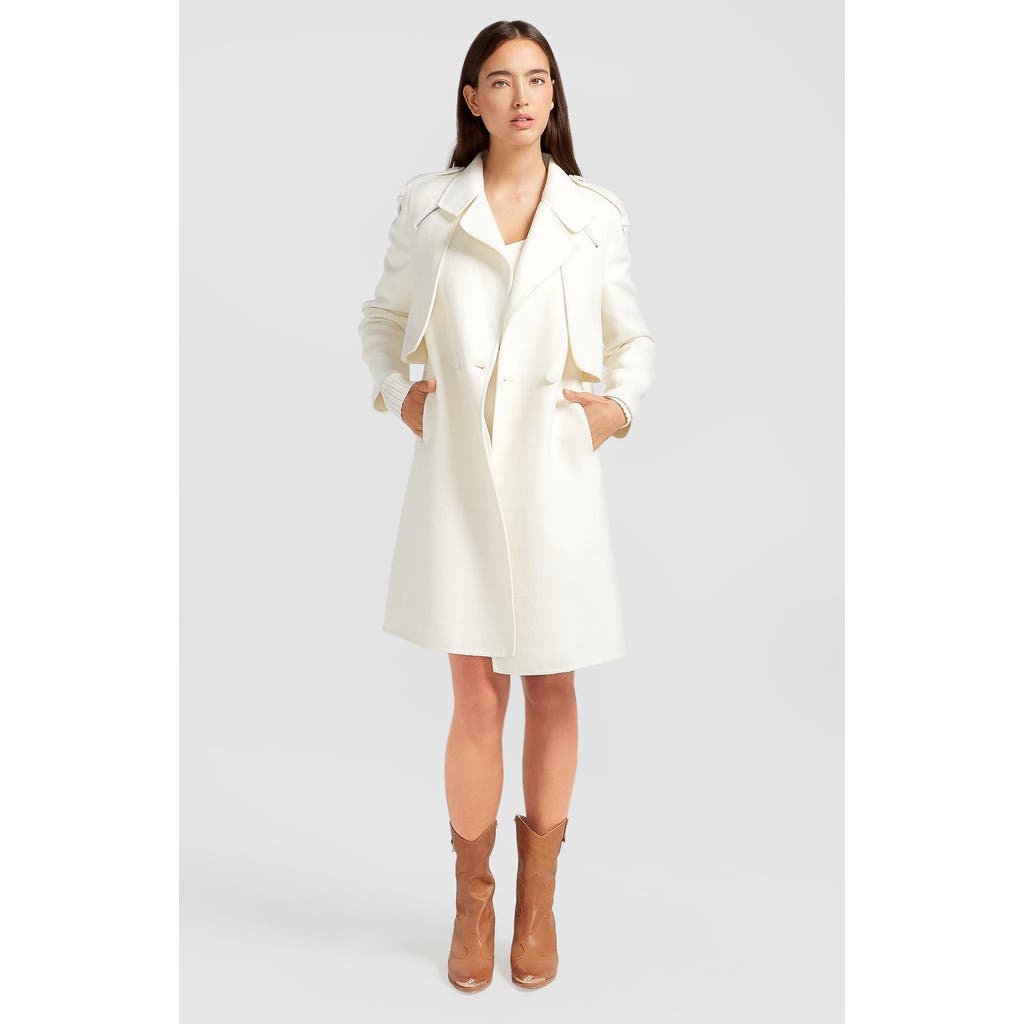Belle & Bloom Palm City Wool Blend Coat In Cream