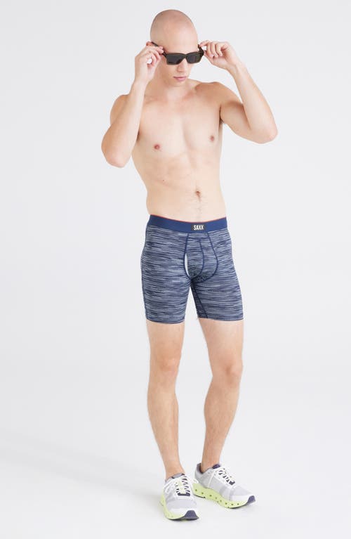 Saxx Assorted 3-pack Slim Fit Multi-sport Mesh Boxer Briefs In Wavelength/navy/black