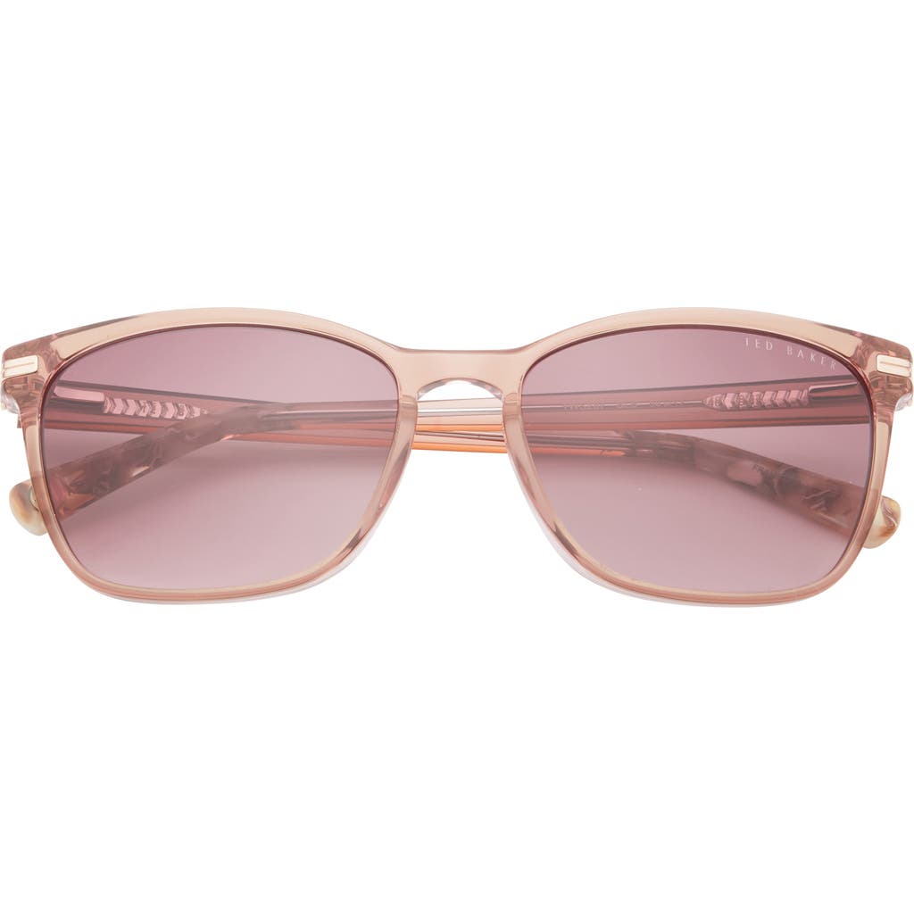 Ted Baker London 56mm Cat Eye Sunglasses In Blush