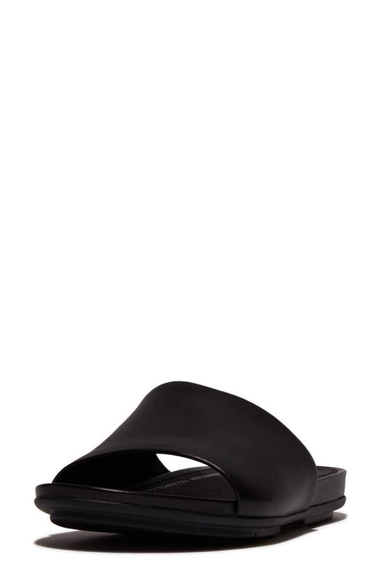 Shop Fitflop Gracie Slide Sandal In All Black