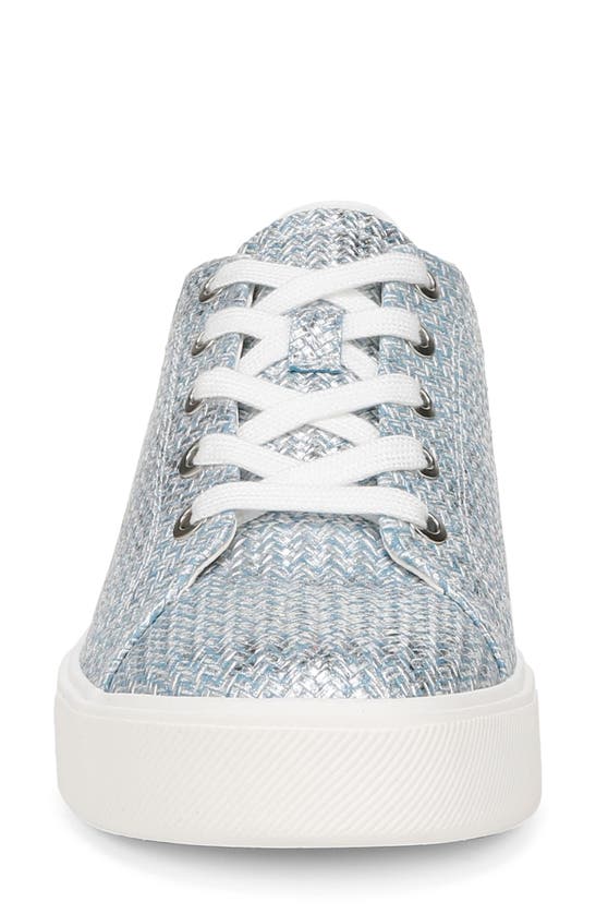 Naturalizer Morrison 2.0 Sneaker In Metallic Blue Woven Leather