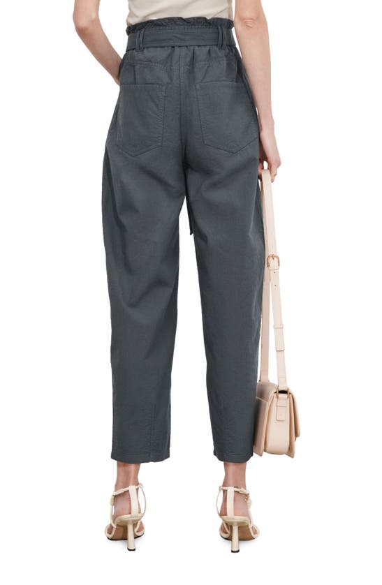 Shop & Other Stories Belted Wide Leg Ankle Pants In Grey
