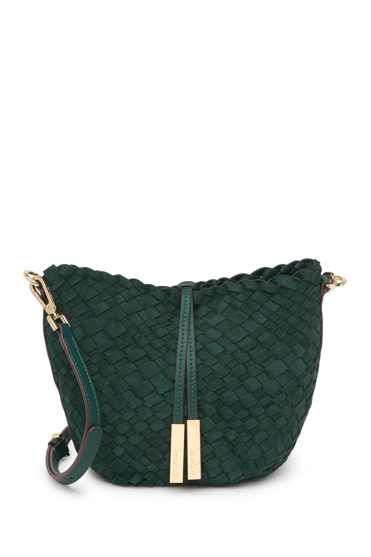 calvin klein naomi woven crossbody