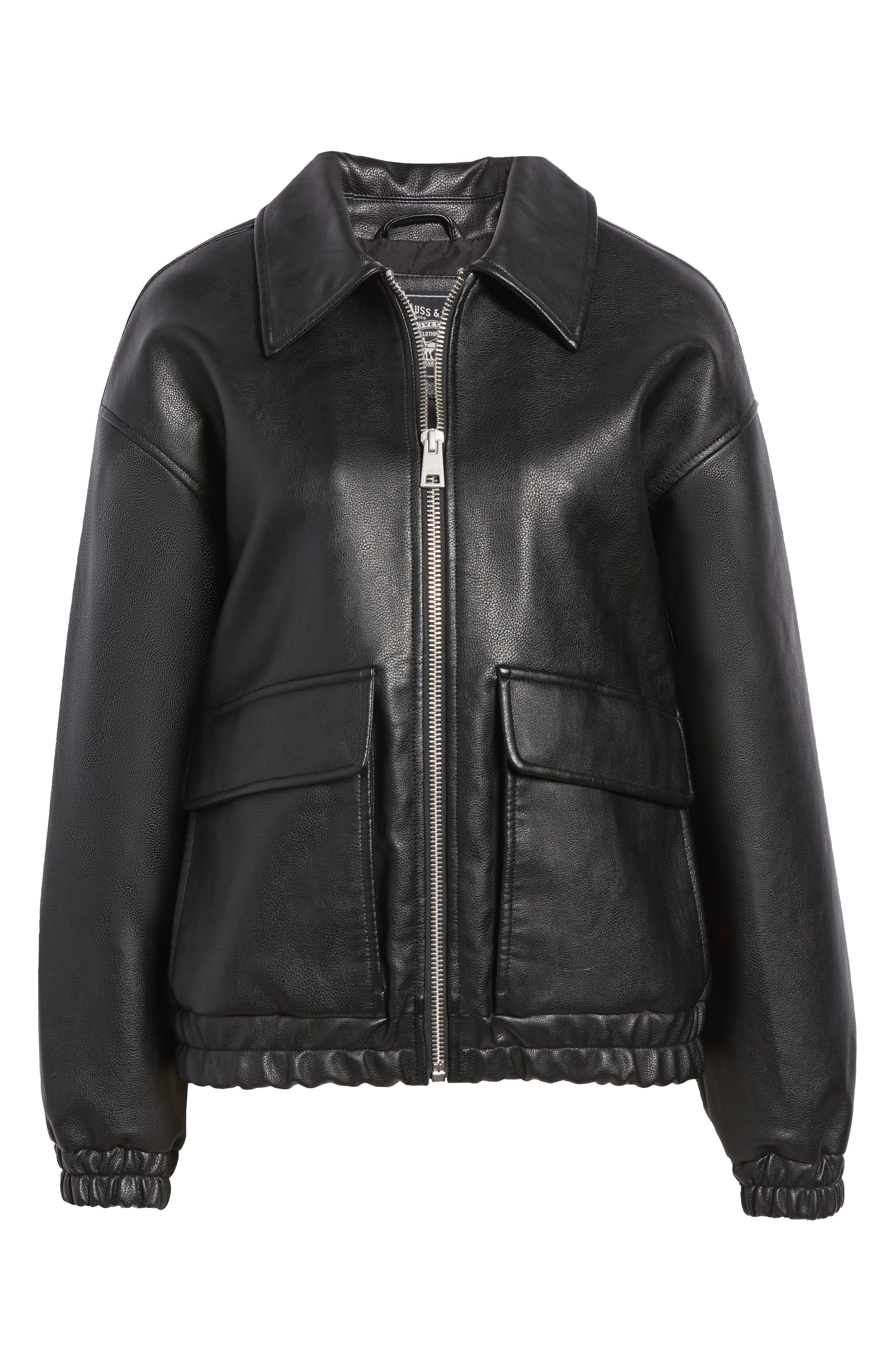 levi's women's faux leather bomber jacket