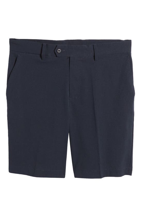 Shop J. Lindeberg Vent Flat Front Performance Golf Shorts In Jl Navy