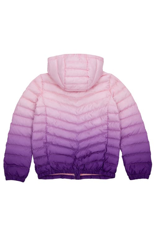 Rokka&rolla Kids' Ultra Light Packable Down Jacket In Violet