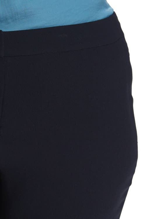 Vince Camuto Solid Crepe Pants In Classic Navy