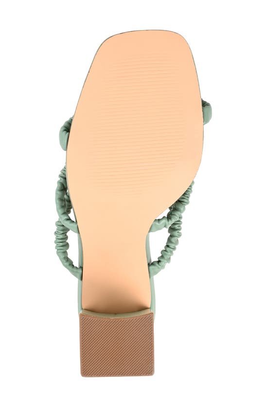 Journee Collection Reagaan Womens Round Open Toe Block Heel Pumps In Green