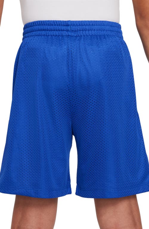 Nike Kids' Mesh Dri-fit Shorts In Game Royal/white