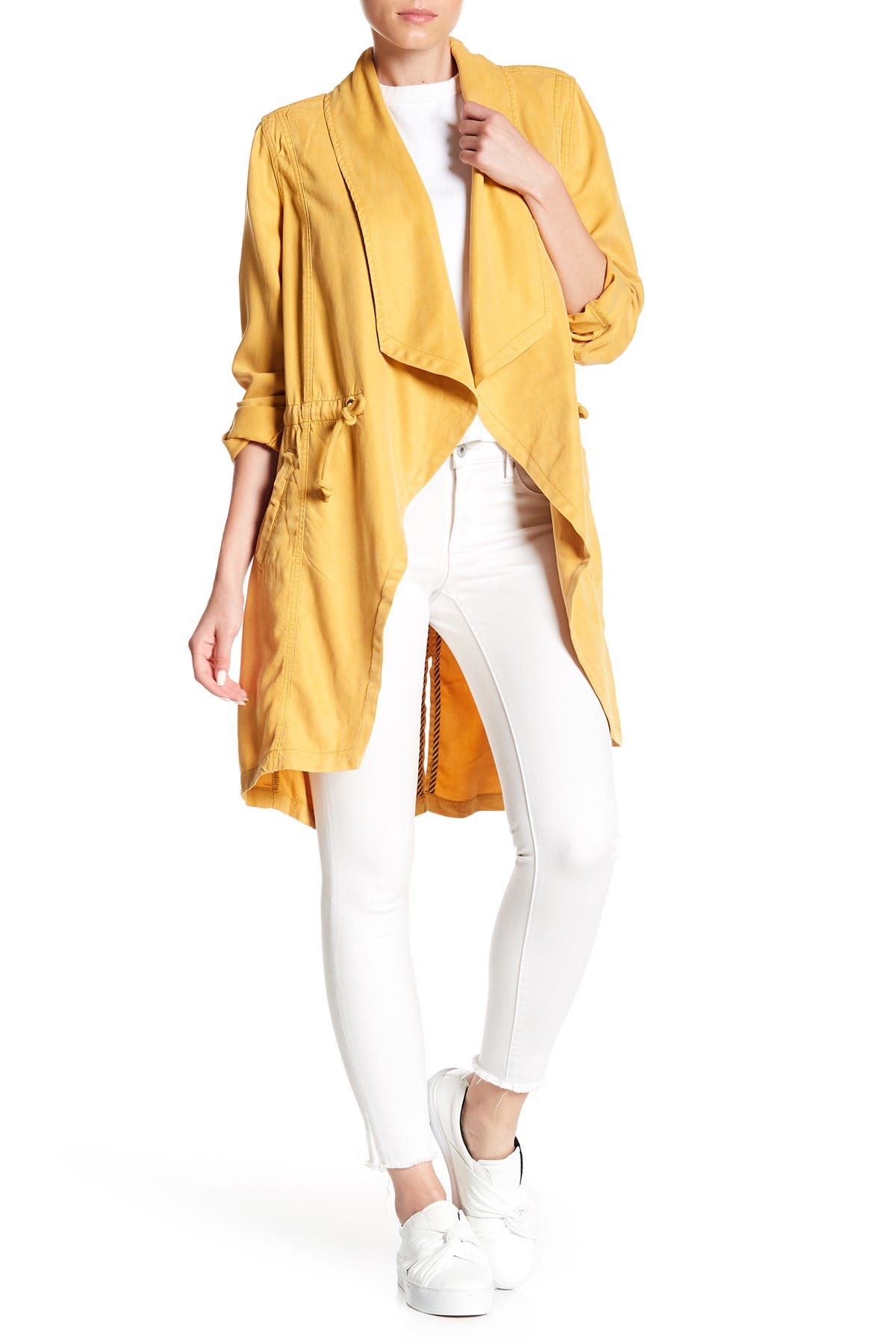 max jeans drape front jacket