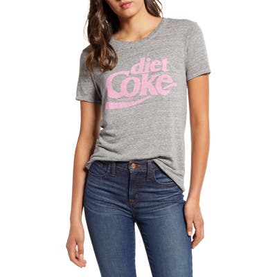Lucky Brand Diet Coke Logo Graphic Tee, Grey