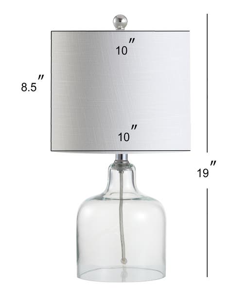 Shop Jonathan Y Gemma Glass Bell Led Table Lamp In Clear