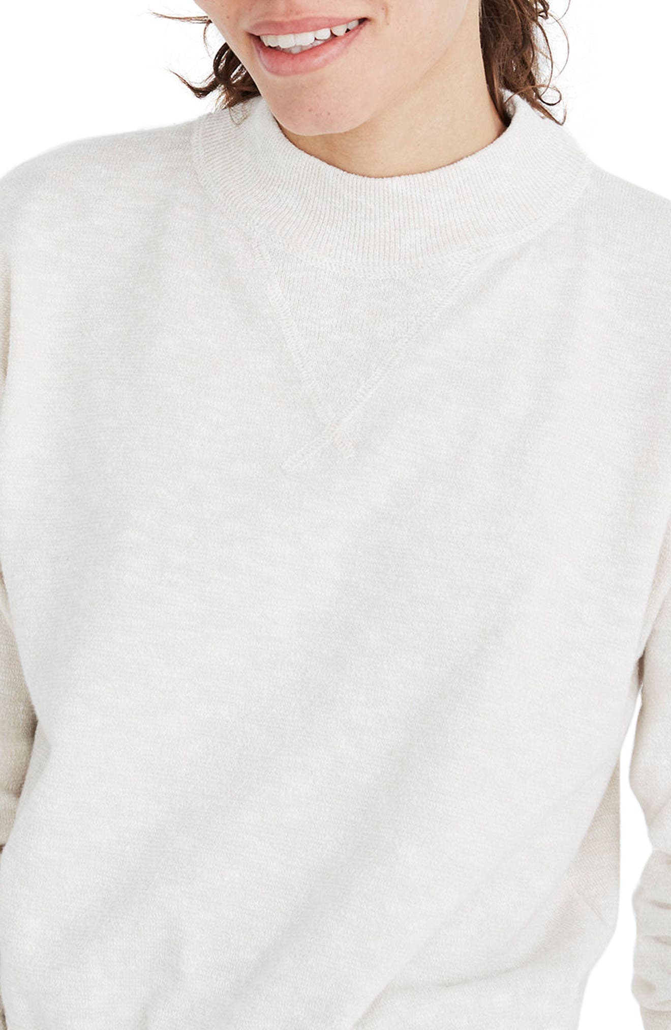 madewell mock neck sweatshirt