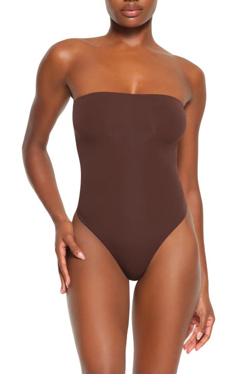 Skims Plus Size Cotton Ribbed Sleeveless Bodysuit Deap Sea Size 3X