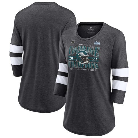 Women's Philadelphia Eagles Fanatics Branded Midnight Green/Black Ombre Long  Sleeve T-Shirt