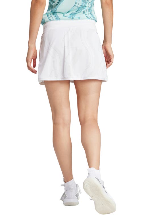 Shop Adidas Originals Adidas Club Tennis Graphic Skirt In White/grey One