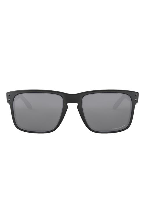 Oakley 56mm Polarized Rectangular Sunglasses in Black at Nordstrom