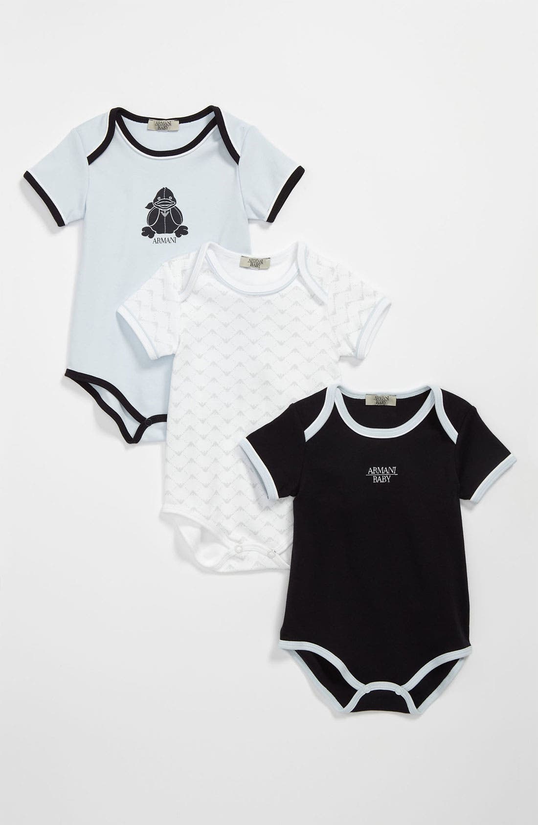 Armani Junior Bodysuit (Set of 3) (Infant) Nordstrom
