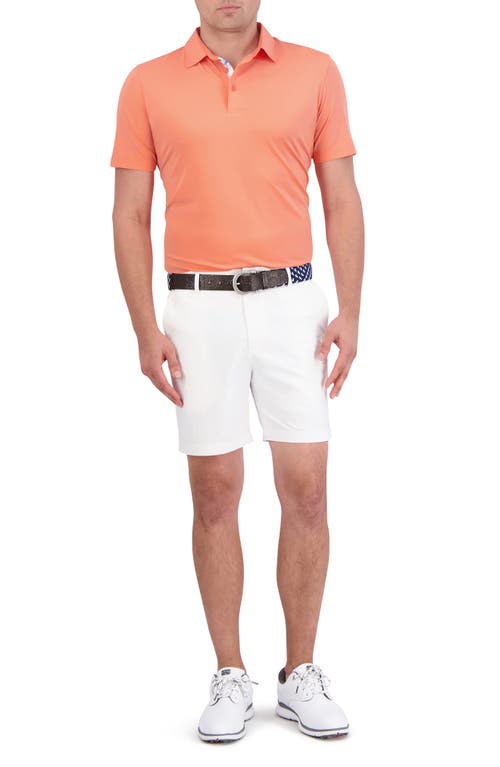 Shop Robert Graham Axelsen Solid Performance Golf Polo In Coral