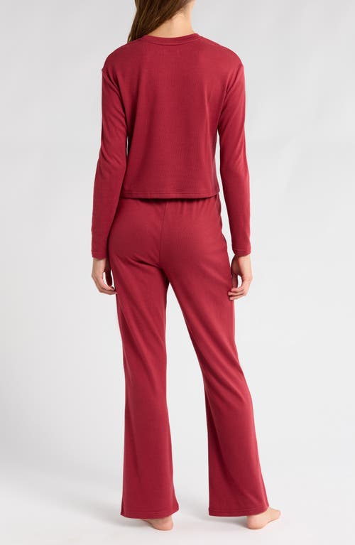 Shop Ugg(r) May Heathered Pajamas In Rubious Heather