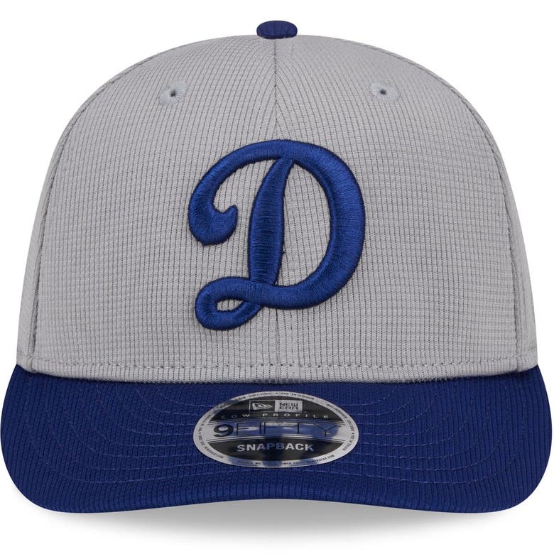 Shop New Era Gray Los Angeles Dodgers 2024 Batting Practice Low Profile 9fifty Snapback Hat