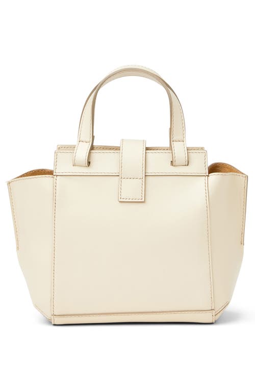 Bruno Magli Eva Leather Satchel In Cream