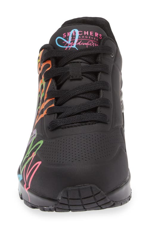 Shop Skechers Uno Highlight Love Sneaker In Black/multi