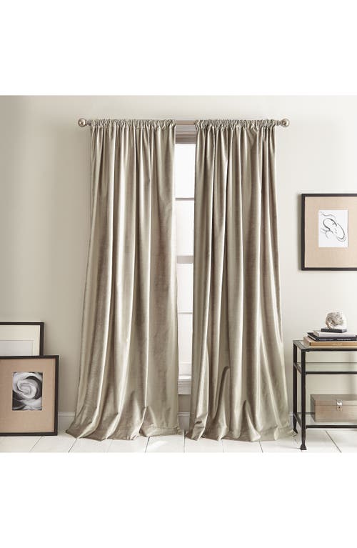 DKNY Modern Knotted Velvet Set of 2 Window Panels in Champagne at Nordstrom