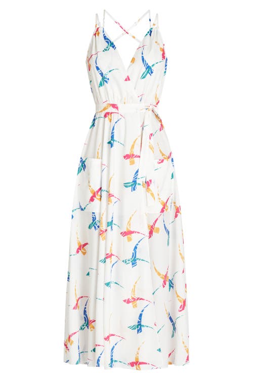 Valimare Amelia Maxi Wrap Crepe De Chine Cover-up Dress In Off White