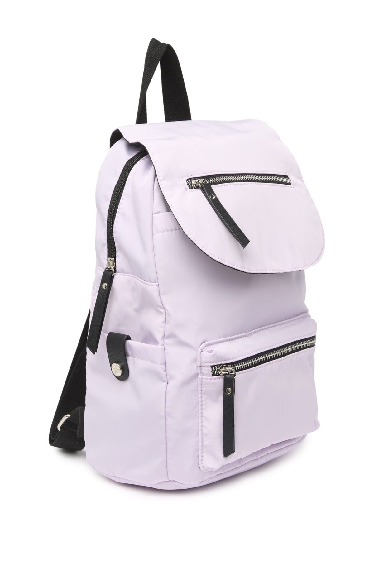 Madden Girl Proper Flap Nylon Backpack In Medium Purple7