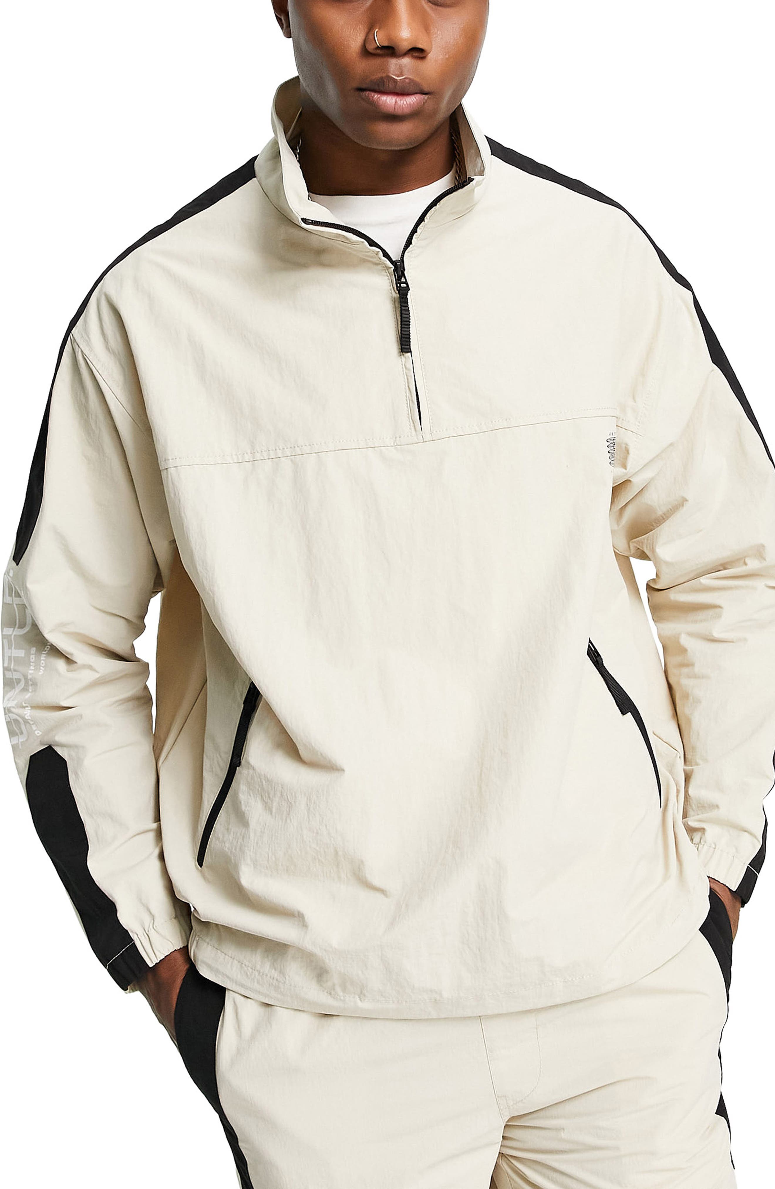 Mens Navy/Gray Buffalo Bills Anorak Hoodie Quarter-Zip Jacket at Nordstrom Nordstrom Men Clothing Jackets Anoraks 