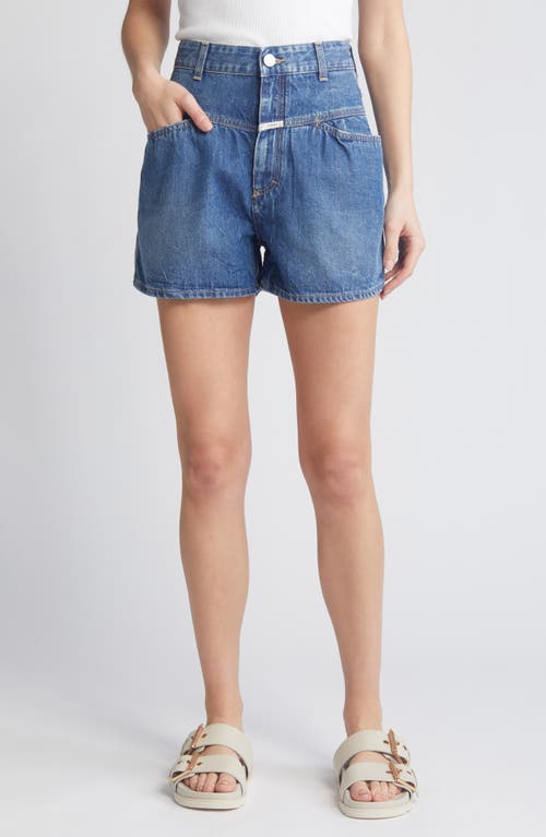 Closed Jocy X High Waist Denim Shorts Midium Blue at Nordstrom,