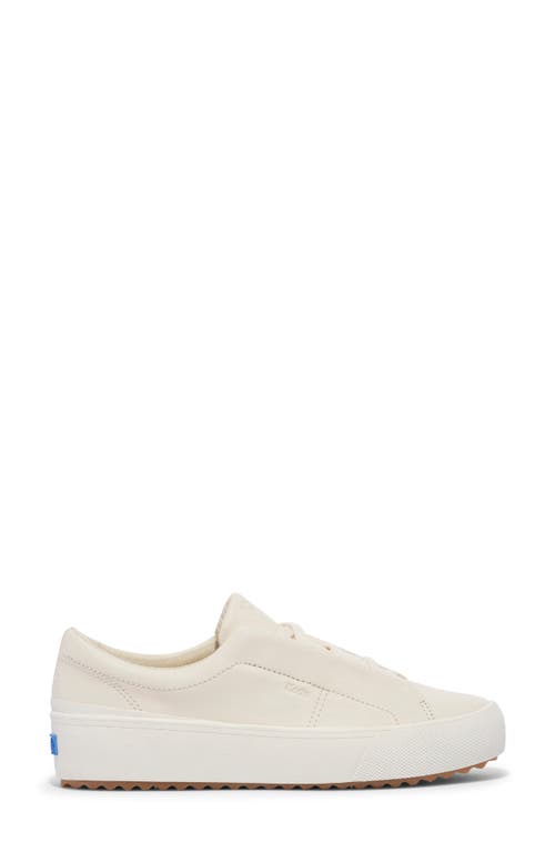 Shop Keds ® Remi Platform Sneaker In Egret Leather