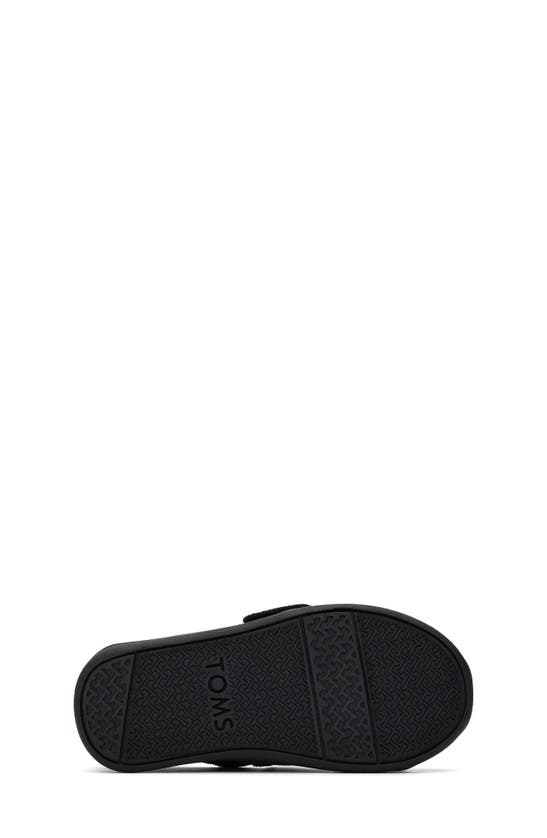 Toms Kids' Glitter Alpargata Slip-on Sneaker In Black