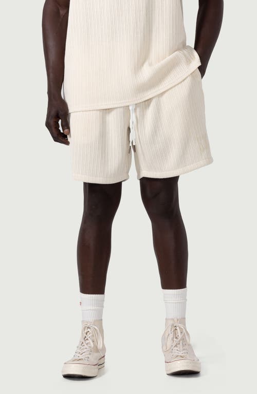 Shop Honor The Gift Pointelle Cotton Drawstring Shorts In Bone