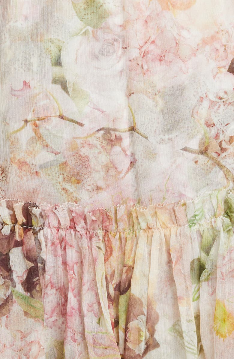 Zimmermann Dancer Floral Print Silk Minidress, Alternate, color, 
