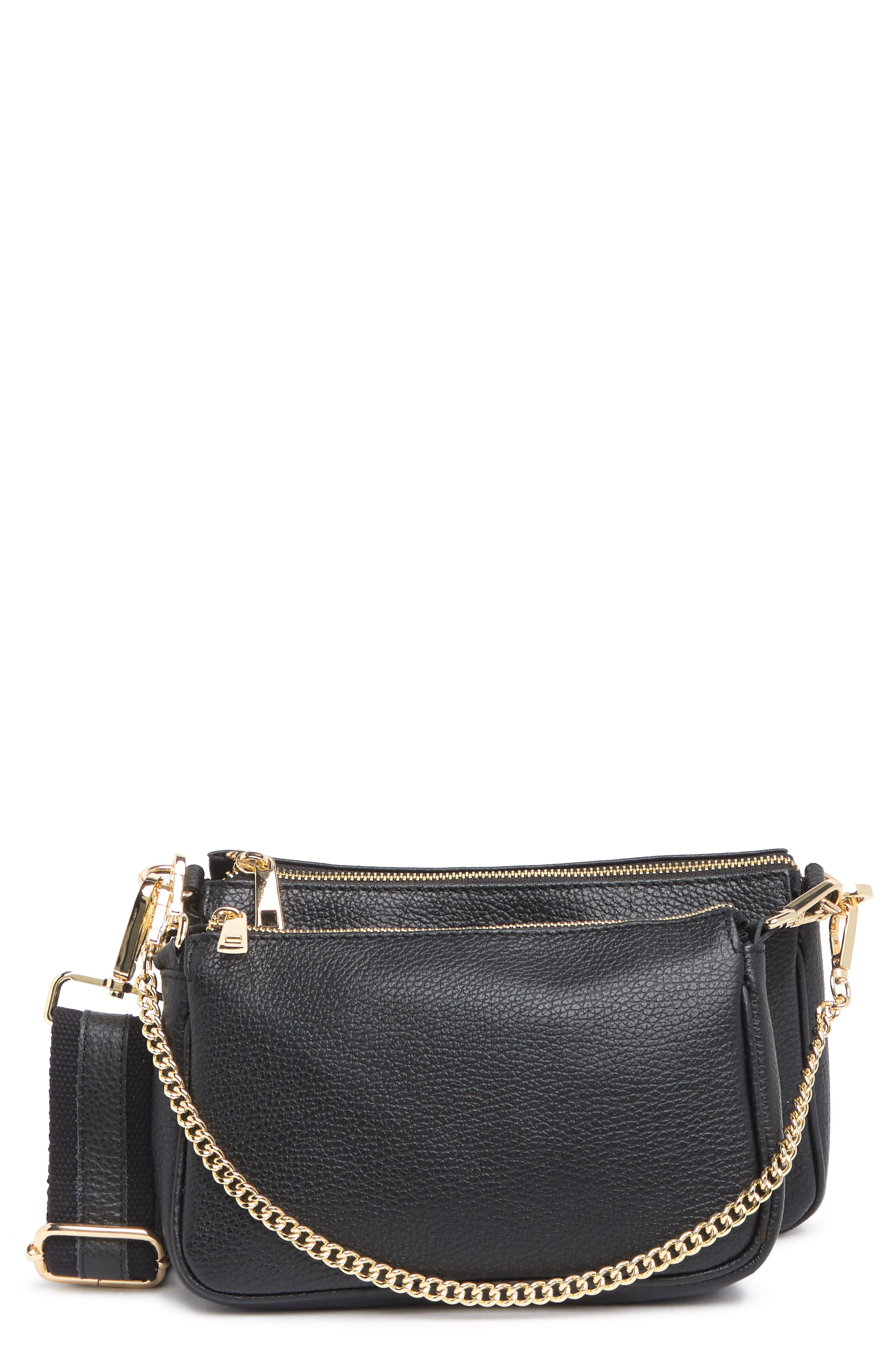 Luisa Vannini Multi-pouch Leather Crossbody Bag In Nero | ModeSens