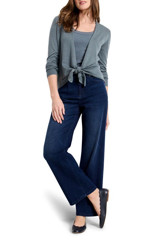 Shop Nic + Zoe Nic+zoe High Waist Wide Leg Jeans In Twilight