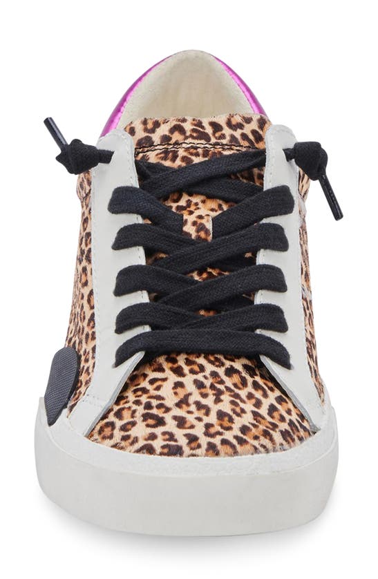 Dolce Vita Zina Sneaker In Dark Leopard Calf Hair