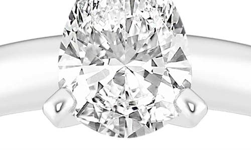 Shop Badgley Mischka Collection Pear Cut Lab Created Diamond Engagement Ring In White