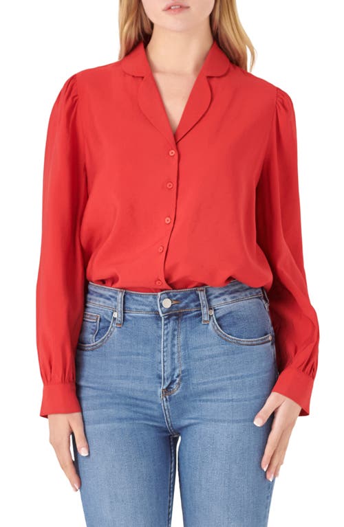 English Factory Scallop Collar Shirt at Nordstrom,