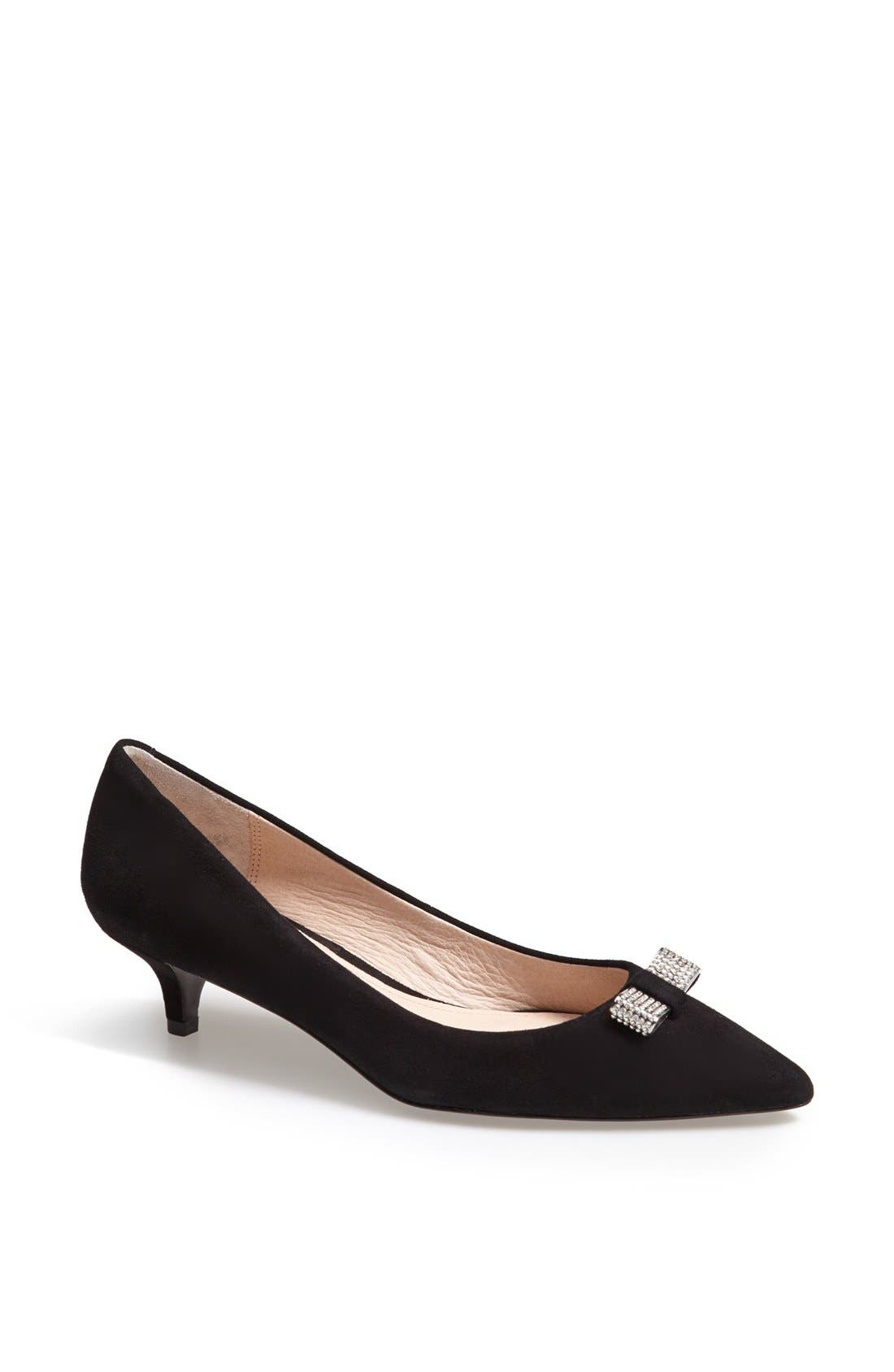COACH 'Monroe' Pointy Toe Kitten Heel Pump Nordstrom