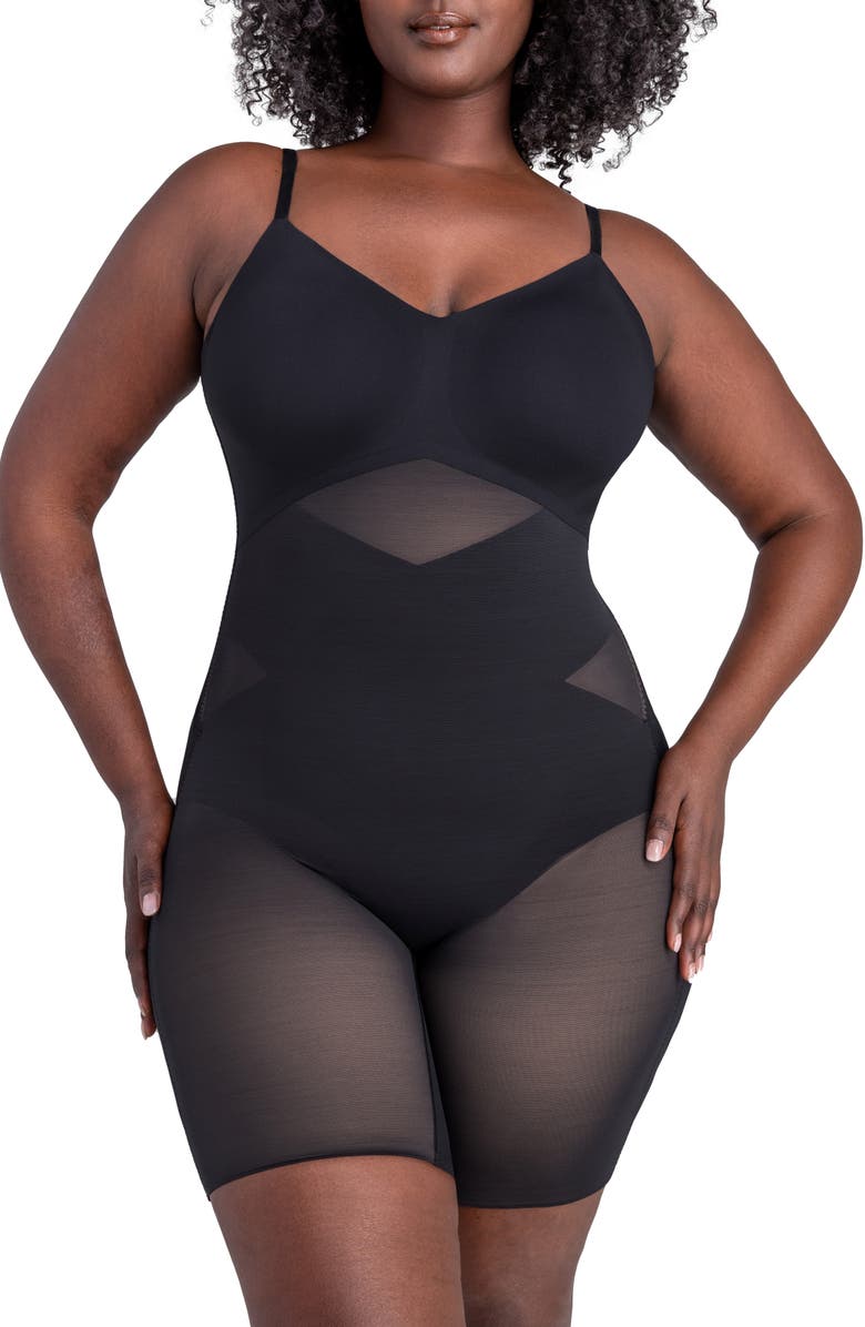 Honeylove Low Back Mid Thigh Bodysuit Nordstrom