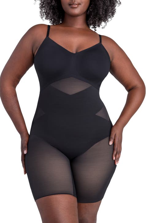 Bodysuit Shapewear for Women Tummy Control Dress Backless Bodysuit Tops Body  Shaper with Built-in Br (Color : Black, Size : L) (Natural XL) (Natural L)  : : Clothing, Shoes & Accessories