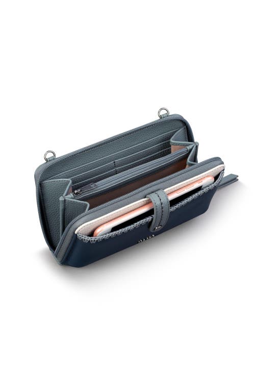 The Sak Iris Smartphone Crossbody In Dusty Blue Block
