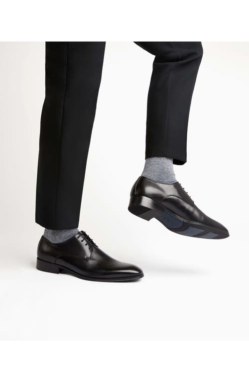 Dune London Satchel Plain Toe Derby In Black