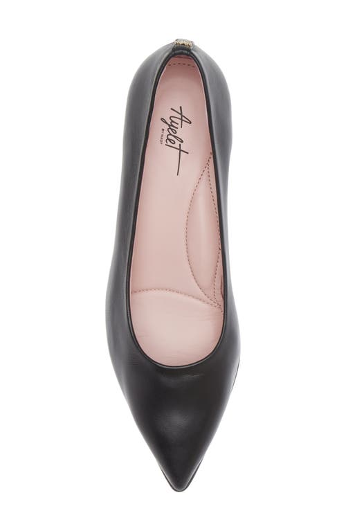 Naot Romy Pointed Toe Pump In Black Nappa Leather