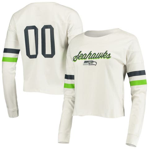 : Fanatics Women's White/College Navy Seattle Seahawks Durable  Raglan 3/4-Sleeve T-Shirt : Sports & Outdoors