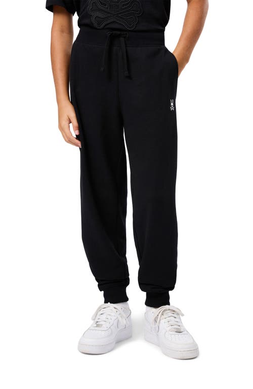 Shop Psycho Bunny Kids' Levy Essential Fleece Joggers In Black