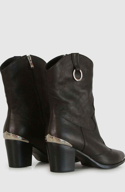 Shop Belle & Bloom Dallas Western Boot In Vintage Black